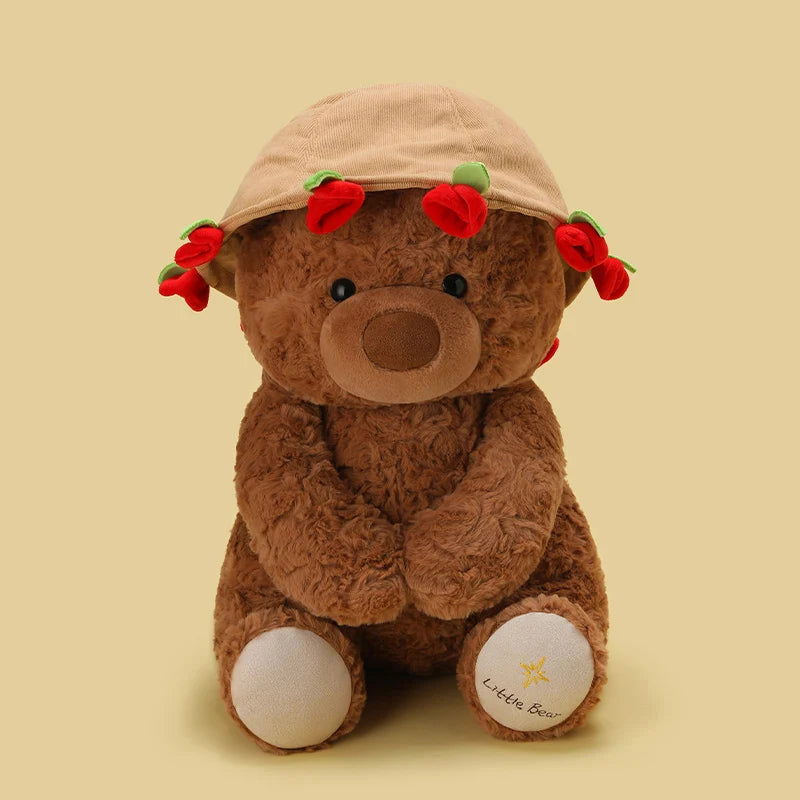 RoseBear™-Convertible Teddy with Flower Bouquet