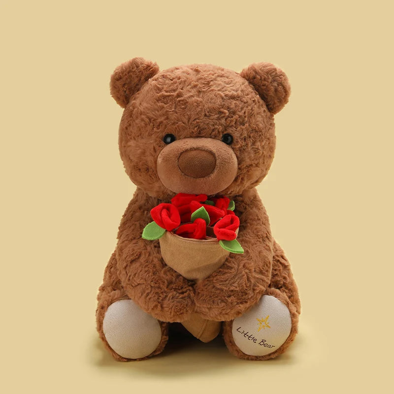 RoseBear™-Convertible Teddy with Flower Bouquet